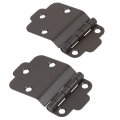Oil Rubbed Bronze Art Deco Offset Mount Cabinet Door Hinge Pack Of 2 Hoosier Type Cabinets Reproduction Hardware Ua-202-hob 