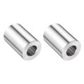 2pcs Stainless Steel Spacer 1 Bore X Od 1-1 2 Length Screw Bushing Plain Finish Round Metal For M12 Screws Bolts And Rods 
