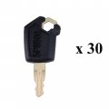 Jeenda 30pcs Ignition Keys 5p8500 5p-8500 For Caterpillar Cat Heavy Equipment Loaders Excavators Dozers 8v4404 9g2777 980k 980h