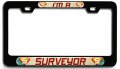 I M A Surveyor Career Bl 3d Metal License Plate Frame Auto Suv Truck Tag Holder S13 