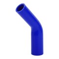 1 Pcs 35mm 38 -45mm 77 Id 120mm 4 72 Length 45 Degrees Blue Car Silicone Hose Coolant Universal 