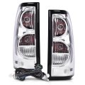 Tail Lights For Chevy Silverado 2003 2004 2005 2006 Pickup Clear Lens Rear Light Assembly Driver And Passenger Side Gm2800174 