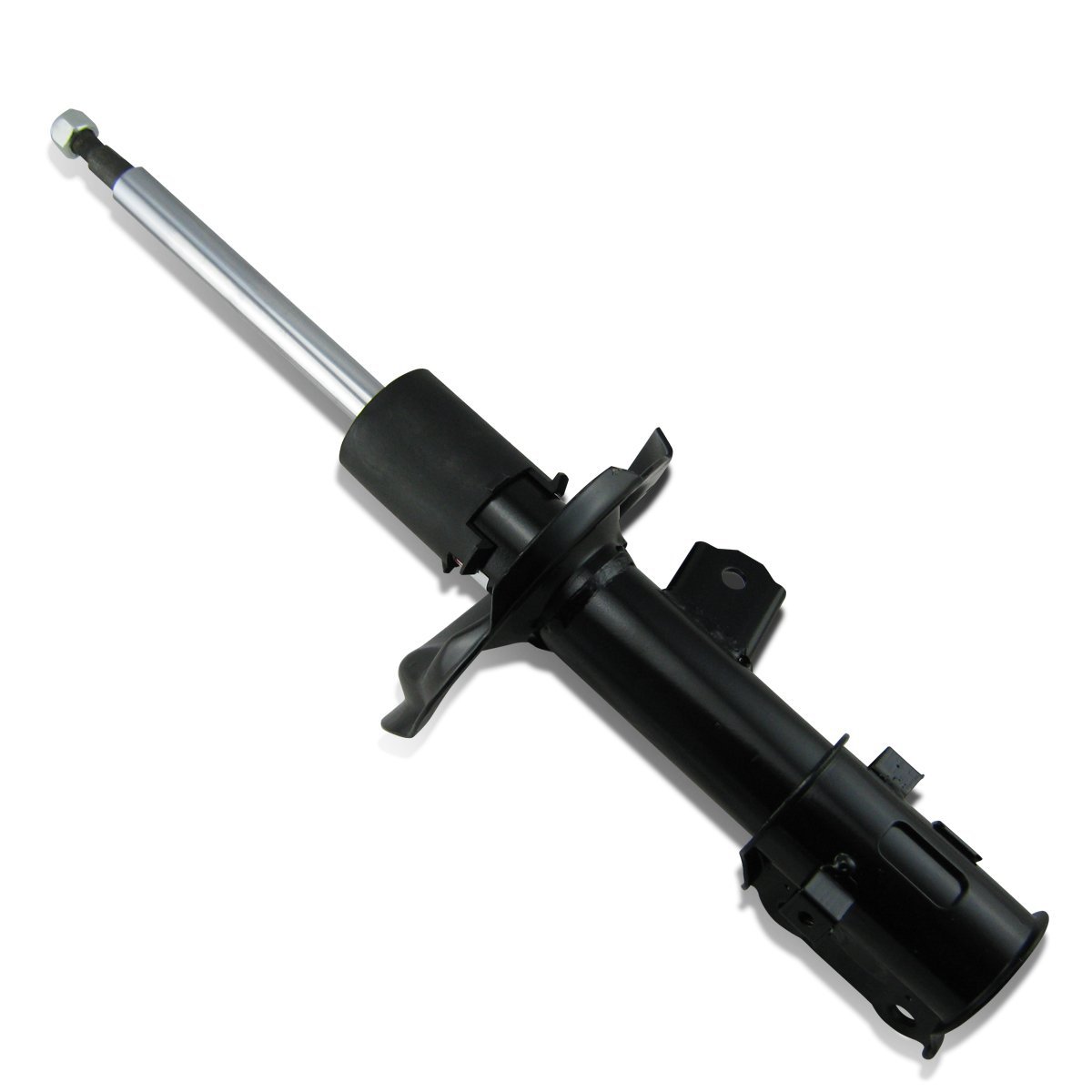 Front Right Gas Shock Absorber For 06-11 Hyundai Accent Black Powder Coated Mild Steel Construction Direct Replacement Strut