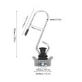 Fydun Single Stud Fitting L Track Tie Down Anchor For Heavy Duty Use Pickup Trucks Trailers Grey