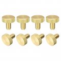 Knurled Thumb Screws M5x8mm Flat Brass Bolts Grip Knobs Fasteners For Home Electronic Machine 8pcs 