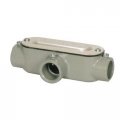 Morris 14171 Emt Set Screw Conduit Body Aluminum Type T Cover And Gasket 3 4 Thread Size 1-pack 