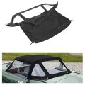 Jmtaat Convertible Soft Top For 1971-1981 Triumph Spitfire Black Color With Clear Plastic Windows Sailcloth Vinyl Roof 
