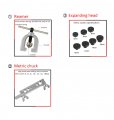 Httmt- Flaring Tool Kit 7 Dies Double Single Flare Tube Brake 1 2 4 75 5 6 8 10mm P N Et-tool024-red
