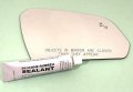 Right Passenger Side Mirror Glass Lens For 15-17 Sonata With Blind Spot Icon Convex Fit Over Adhesive 4 125 In X 6 375 Model 