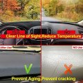 Bivvi Dashboard Cover Fit For Toyota Harrier 1997-2003 Lhd Black Edge Sun Protection Non-slip Pad Decorative Interior