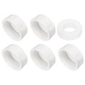 5pcs 1-1 2 Inch Pt Female Thread Pvc Pipe Fitting Cap Cleanout Water Drain End Caps Plug Socket Fittings With Gasket For Heater 