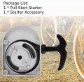 Alloy Pull Starters Assembly Start Starter Kit Fit For 49cc 50cc 60cc 66cc 70cc 80cc 2-stroke 2 Cycle Engine Motorized Bicycle