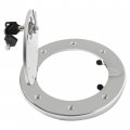 Hecasa Locking Fuel Door Compatible With 2003-2010 Hummer H3 And H3t Gas Cap Tank Cover Heavy Duty Aluminum Chrome Silvery