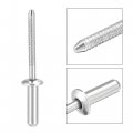 Uxcell Blind Rivets 304 Stainless Steel Pull Core Decoration 4 8mm Diameter 16mm Grip Length Close End Silver Tone 25pcs