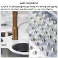 Uxcell M8 X 1 25 Spiral Point Thread Tap And 6 6mm Twist Drill Bit Set Metric Titanium Plated 6542 High Speed Steel Machine