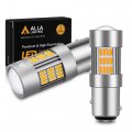 Alla Lighting 54-smd 1157 7528 Bay15d Newest Version High Power 4014 Chipsets Amber Yellow Xtremely Super Bright Backup Reverse 