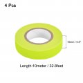 Uxcell 4rolls Neon Gaffers Cloth Tape 0 6 Inch X 32 8 Ft Glow In The Dark Fluorescent Adhesive Black Light For Party Home