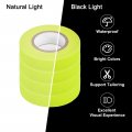 Uxcell 4rolls Neon Gaffers Cloth Tape 0 6 Inch X 32 8 Ft Glow In The Dark Fluorescent Adhesive Black Light For Party Home