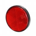 X Autohaux 10 Pcs Round Stick-on Safety Spoke Reflective Self Adhesive Reflector For Gate Posts Cars Trailer Motorcycle Trucks