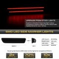 Vipmotoz Smoke Lens Red Full Led Rear Side Marker Light Parking Lamp For 2005-2009 Ford Mustang S197 Driver Passenger