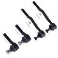 4pc Front Inner And Outer Tie Rod End Es2376 Es3192 For Toyota 4runner 1992 1995 T100 1993 To 1998 