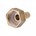 Uxcell Brass Barb Hose Fitting Connector Adapter 12mm Barbed X G3 4 Female Pipe With Clamp And Washer