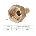 Uxcell Brass Barb Hose Fitting Connector Adapter 12mm Barbed X G3 4 Female Pipe With Clamp And Washer