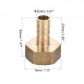 Uxcell Brass Barb Hose Fitting Connector Adapter 12mm Barbed X G3 4 Female Pipe With Clamp And Washer