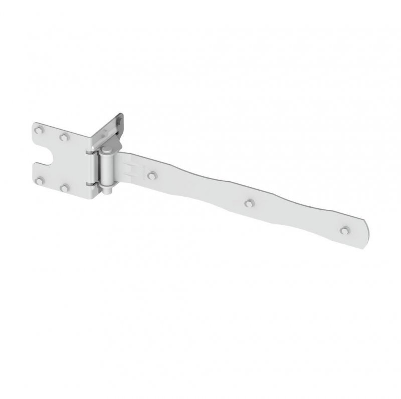 Boerboel Gate Solutions 73014323 White Heavy-duty Strap Hinge