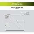 Boerboel Gate Solutions 73014323 White Heavy-duty Strap Hinge