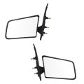 Door Mirror Pair For Gmc Envoy Xuv 2004 2005 Driver And Passenger Side Manual Glass Folding Textured Black 15977933 15977934 