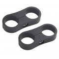 Wmycongcong 6 Pcs 12an Hose Separator Clamp Aluminum Gas Fuel Mounting Clamps For 5 8 Oil Brake Line Water Pipe And 