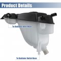 X Autohaux Coolant Radiator Reservoir Tank 2515000049 Overflow Expansion Bottle With Cap And Sensor For Mercedes-benz R350 2013
