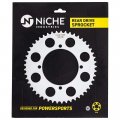 Niche 420 Pitch 49 Tooth Rear Drive Sprocket For 1988-2019 Kawasaki Kx85 Kx100 Kx80 42041-1207