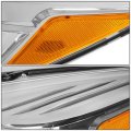 Auto Dynasty Oe Style Chrome Housing Amber Corner Headlight Lamps Tool Kit Compatible With Ford Escape 13-16