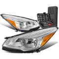 Auto Dynasty Oe Style Chrome Housing Amber Corner Headlight Lamps Tool Kit Compatible With Ford Escape 13-16