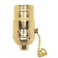 Brass Light Socket Plated On Off Pull Chain Medium Base 1 8 Ips Plt 90-411 