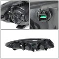 Auto Dynasty Oe Style Black Housing Clear Corner Headlight Head Lamps Tool Kit Compatible With Forte 10-13