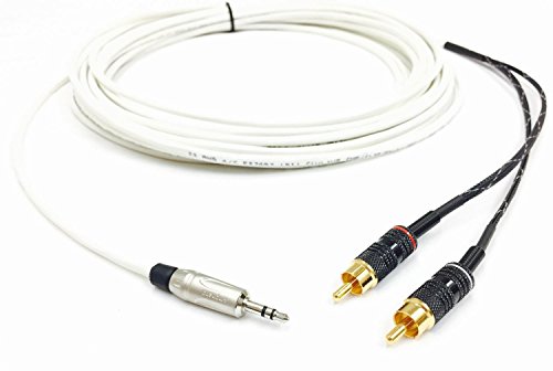 200 Foot 3 5mm To 2 Rca Plenum Cl3p Stereo Audio Cable Male