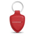 Dodge Red Shield-shape Style Genuine Leather Key Chain Official Licensed