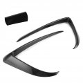 Akozon Car Front Foglight Eyebrow Trim Abs Styling Eyelids Cover Auto Accessories Fit For Tesla Model 3 Black