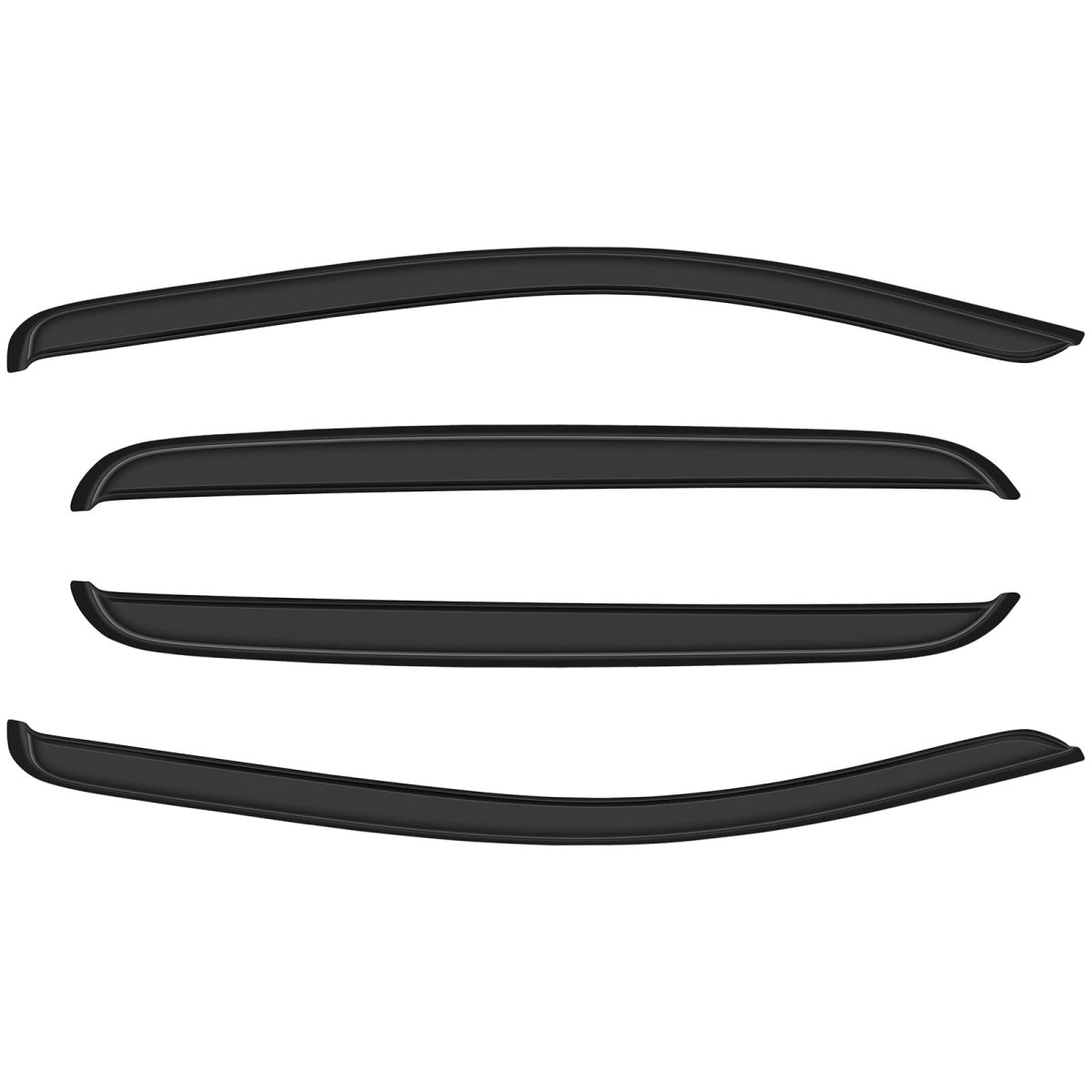 Window Visors Fits 2016-2021 For Toyota Tacoma Rain Guard 4 Pieces