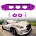 Qiilu Battery Bracket Car Racing Tie Down Hold Lock Anodized Fit For Honda Civic Crx 1988-2000 Purple