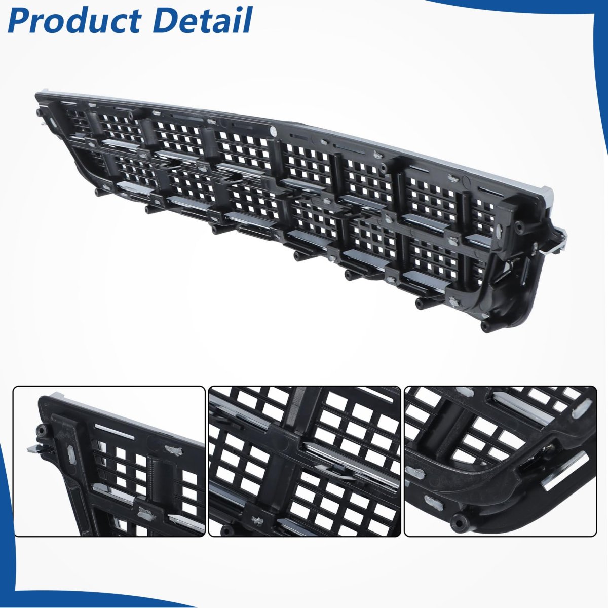 Silvery And Black Front Bumper Grille Lower Mesh 1pcs Replacement For Ats 2013-2014