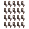 50pcs Shelf Support Pegs 5mm L-shaped Bracket With Hole Metal Holder For Kitchen Cabinet Bookcase Red Bronze 