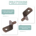 50 Pcs L Shaped Shelf Support Pegs 5mm Metal Pins For Kitchen Cabinet Bookcase Red Bronze 0 2 In Diameter 1 Overall Length
