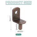 50 Pcs L Shaped Shelf Support Pegs 5mm Metal Pins For Kitchen Cabinet Bookcase Red Bronze 0 2 In Diameter 1 Overall Length
