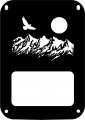 Jeeptails Moon Over The Mountains Tail Lamp Light Covers For Jeep Jk Wrangler Black Set Of 2 
