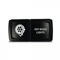 Ch4x4 Rocker Switch V2 Off-road Lights Symbol 4 Horizontal Amber Led