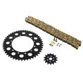Gold O Ring Chain And Sprocket Kit For Kawasaki Kx250f 2006 To 2014 Black 14 47 114l 